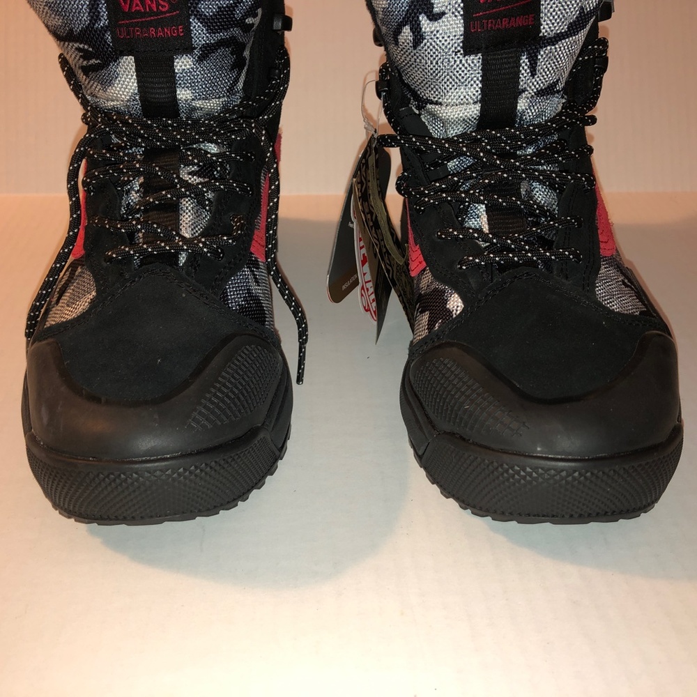 VANS ULTRA RANGE EXO HI MTE-2 Arctic Camo Black Men's Sz 8.5 NWT red black gray - Picture 4 of 9